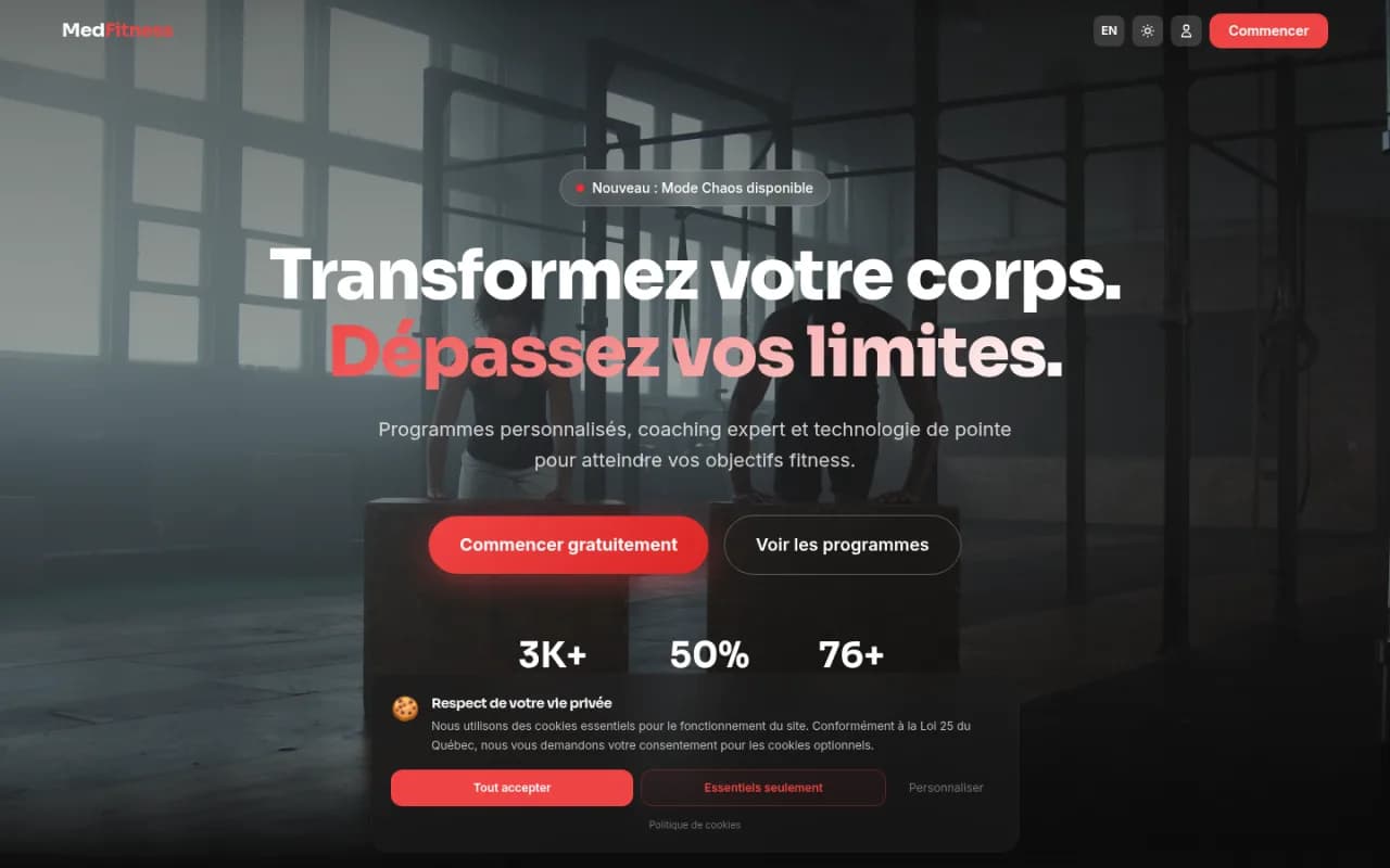 MedFitness — Voir l'étude de cas