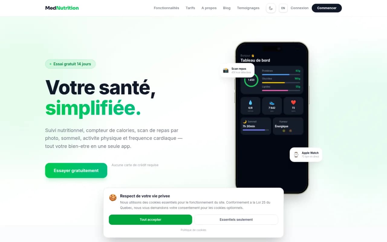 MedNutrition — Voir l'étude de cas
